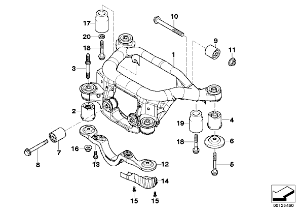 Bmw e46 rear suspension diagram #1